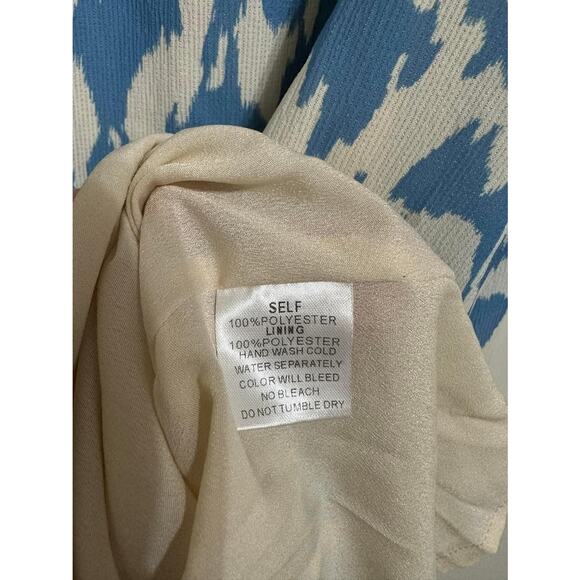 Pinch Maria Women's‎ Blue Feminine Shift Lined Ruffle Dress Size Small NWT - Picture 5 of 8